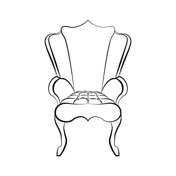 Кресло в стиле ар-деко — стоковый вектор