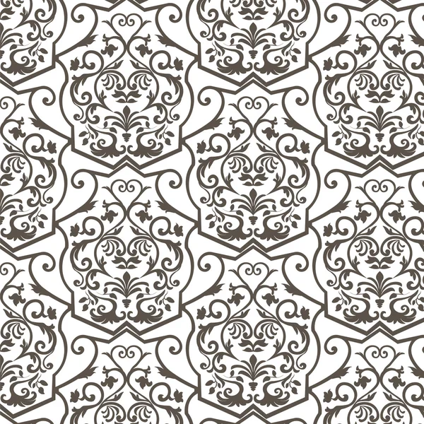 Vector Vintage Empire motif ornament pattern design — Stock Vector