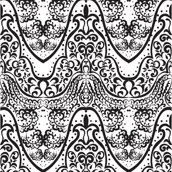 Vecteur motif d'ornement de dentelle vintage style indien — Image vectorielle