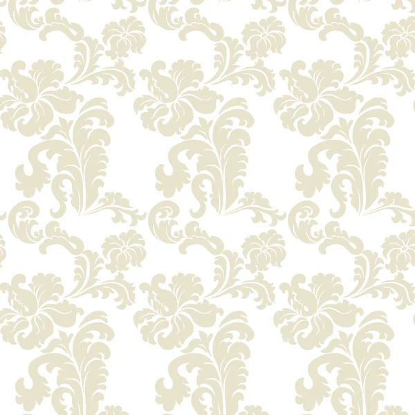 Vecteur Vintage Damassé motif fleur ornement style impérial — Image vectorielle
