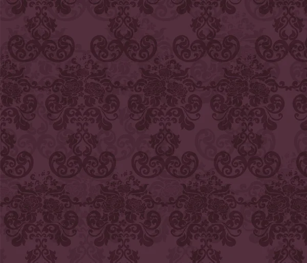 Διάνυσμα floral διακόσμηση Δαμασκηνό μοτίβο — Διανυσματικό Αρχείο