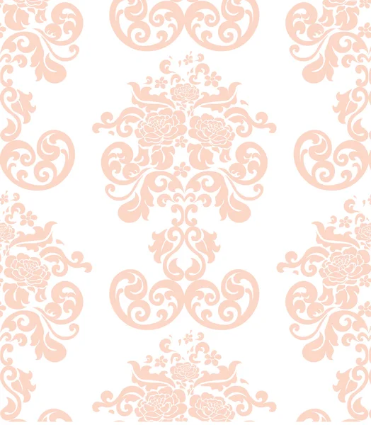 Vintage élégant motif de fleur de lis ornement — Image vectorielle