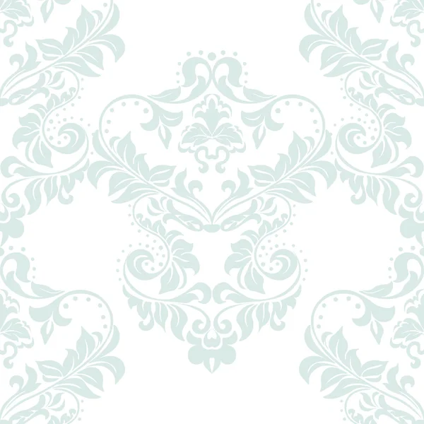 Vector floral damast ornament patroon — Stockvector