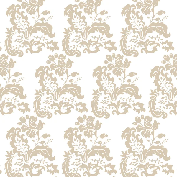 Vintage elegante patrón de adorno de flores de lirio — Vector de stock