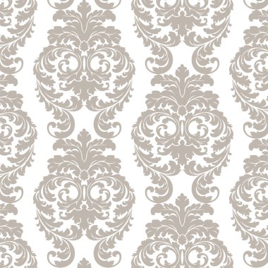 Baroque floral Damask ornament 