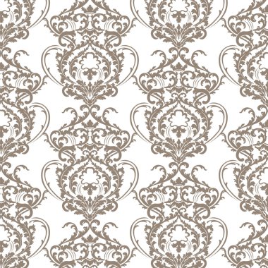 Baroque floral Damask ornament 