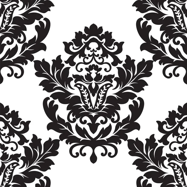 Baroque floral Damask ornament — Stock vektor