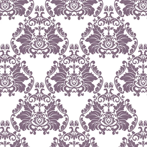 Lys baroque motif damassé — Image vectorielle