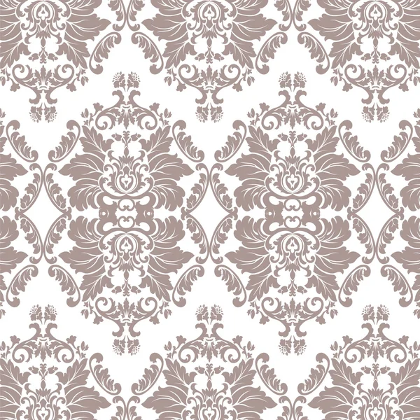 Ornamento floral Damasco — Vetor de Stock