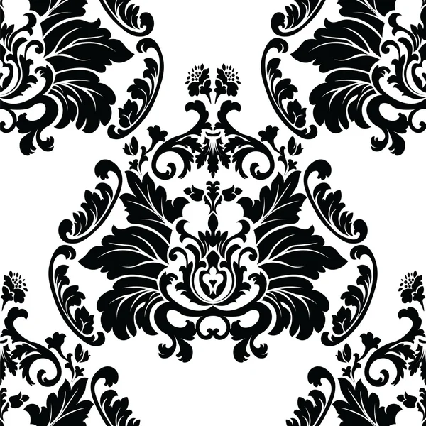 Vector barroco floral — Vector de stock