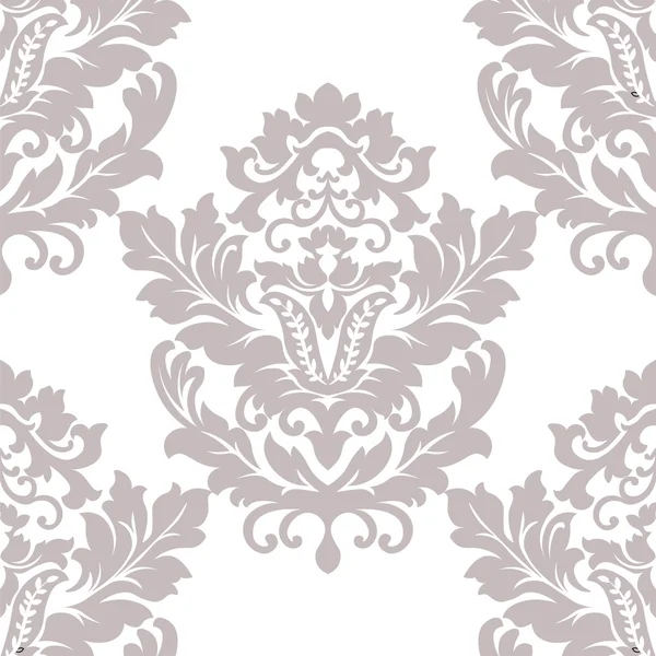 Modèle de damas floral vectoriel — Image vectorielle