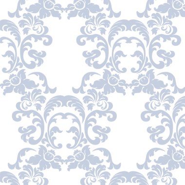 Vintage zarif lily çiçek süsleme deseni