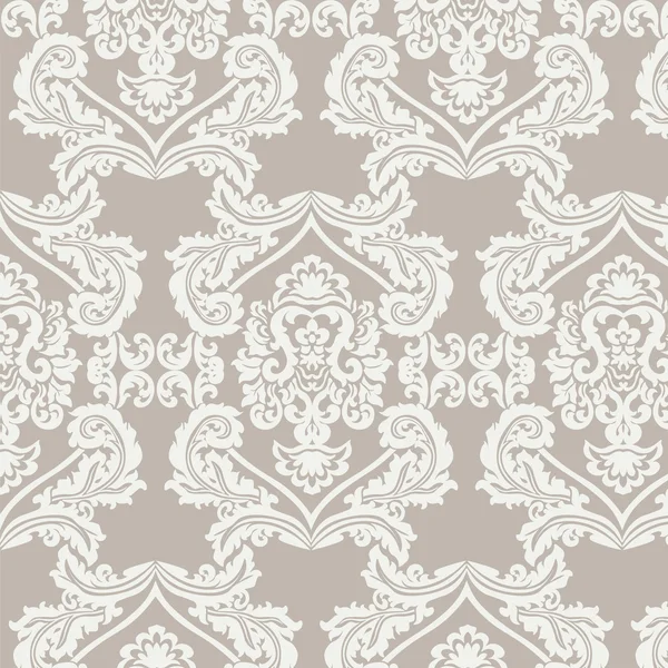 Ornement floral motif damassé — Image vectorielle