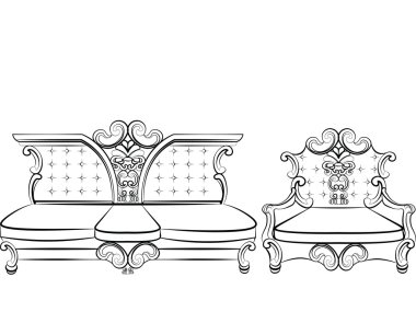 Royal Sofa and Armchair set