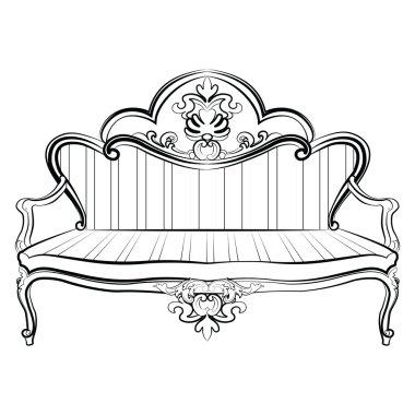 Royal Sofa in Rococo style