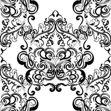 Vector floral lace pattern