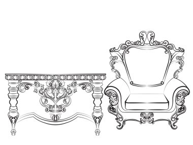 Barok İmparatorluk tarzı mobilyalar