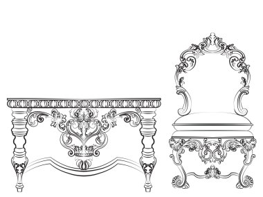 Barok İmparatorluk tarzı mobilyalar