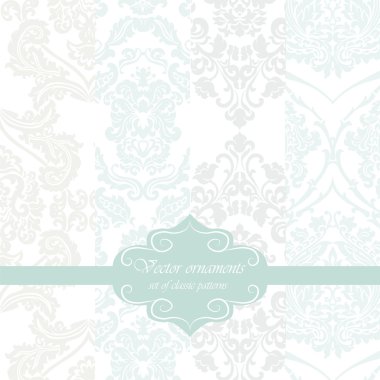 Vintage çiçek süsleme Şam desen