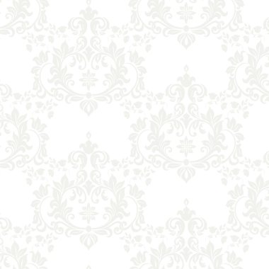 Vektör çiçek damask desenli arka plan