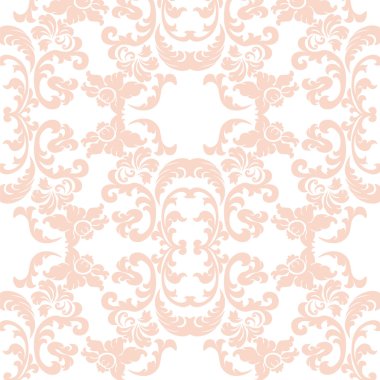 Vintage zarif lily çiçek süsleme deseni