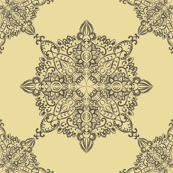 Vector floral round pattern element — Διανυσματικό Αρχείο