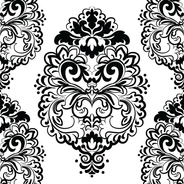 Vector floral lace pattern in Oriental style — Stock vektor