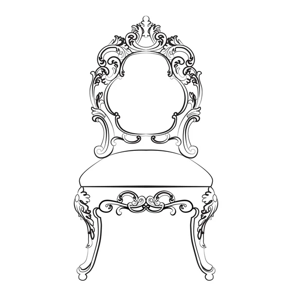 Muebles barrocos de estilo imperial — Vector de stock