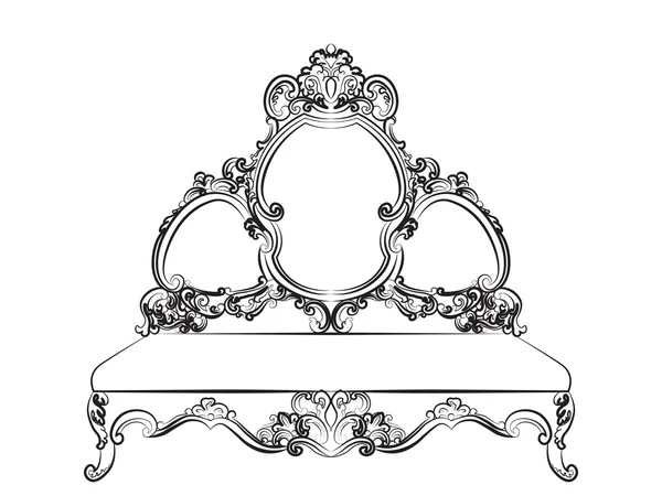Baroque Royal style furniture — Διανυσματικό Αρχείο