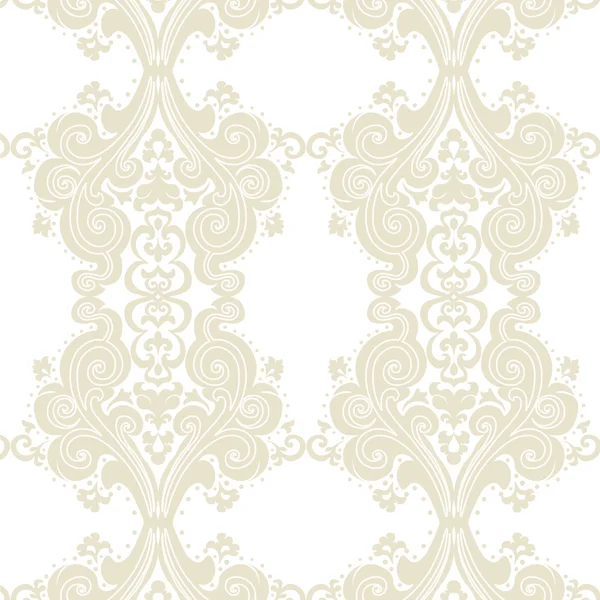 Vector Vintage Damasco redemoinho flor ornamento padrão —  Vetores de Stock