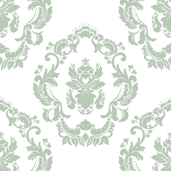 Floral ornament patroon met gestileerde gecentreerd lelies — Stockvector