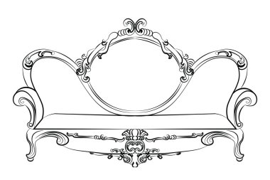 Barok kraliyet lüks süseşyaları ile kanepe kanepe mobilya