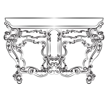 Baroque luxury style furniture