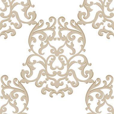 Vektör Vintage klasik Damask deseni
