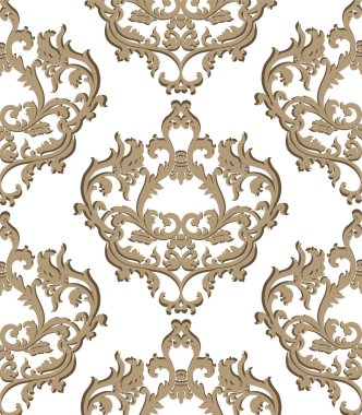 Vintage çiçek süsleme Şam desen