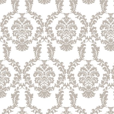 Vektör damask deseni süsleme