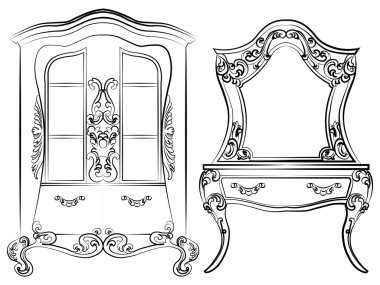 Cam kasa ve pansuman masası seti