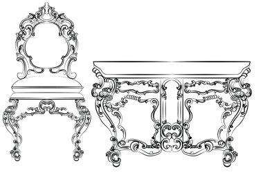 Baroque luxury style furniture