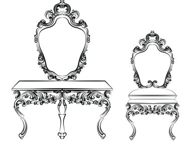 Baroque luxury style furniture