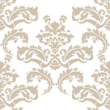 Vektör çiçek damask desenli arka plan