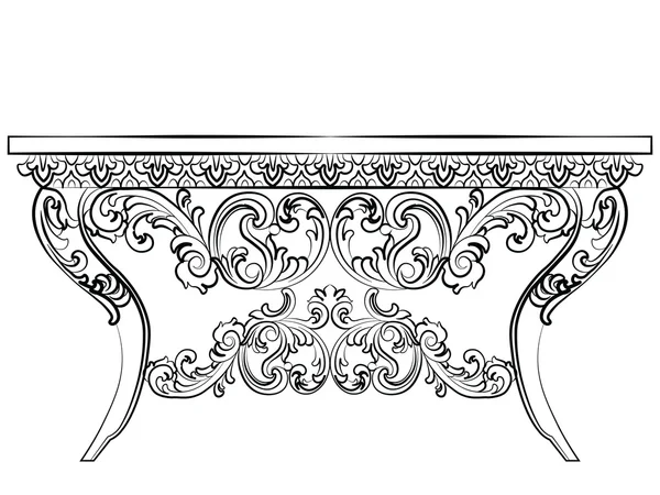 Baroque Luxury style furniture — Stock vektor