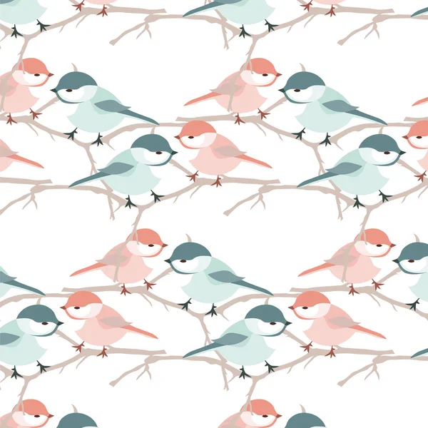 Vintage akvarell bakgrunds kort med duvfåglar — Stock vektor