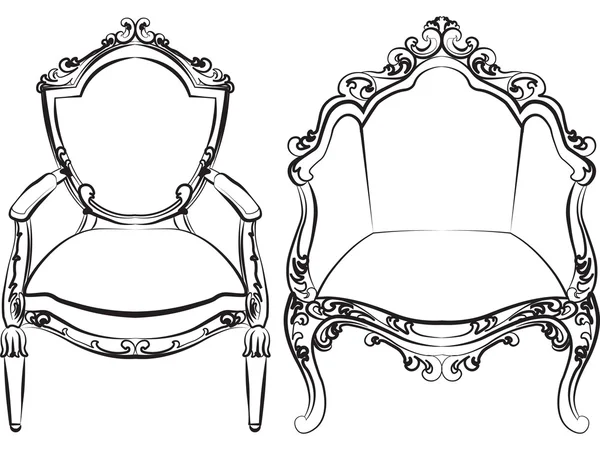 Lüks zengin süsler ile zarif koltuk seti