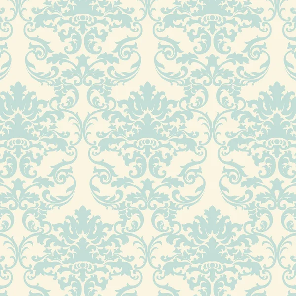 Vector floral damasco barroco ornamento patrón elemento — Vector de stock