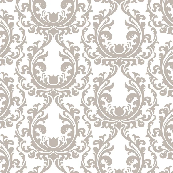 Vintage patrón de damasco ornamento floral — Vector de stock