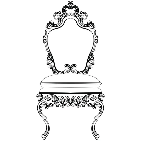 Baroque luxury style furniture — ストックベクタ