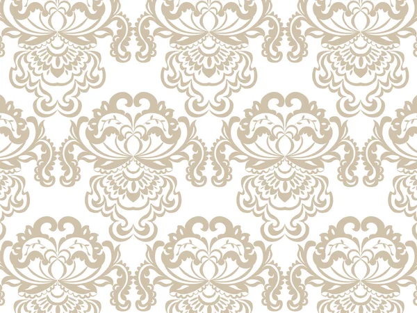 Vecteur floral damassé élément de motif ornement baroque — Image vectorielle