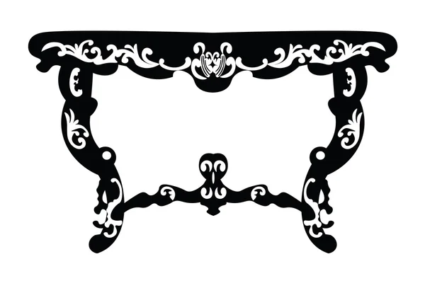 Table Vintage Baroque Riche — Image vectorielle