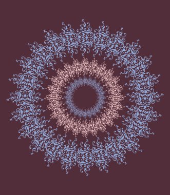 Çiçekli Dantel süs yuvarlak şekil