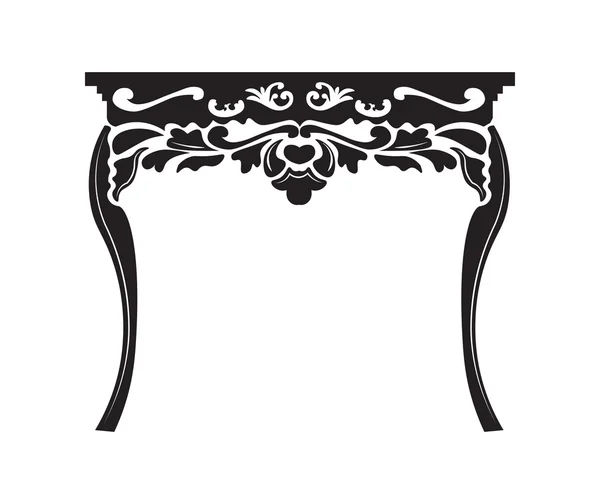 Vintage Baroque Rich table — Stock Vector